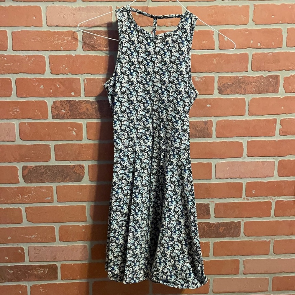Floral dress with intricate back